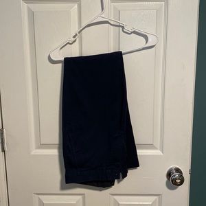 J.Crew Men's 31WX30L, Navy Blue Straight Flex Pants worn once and smoke free